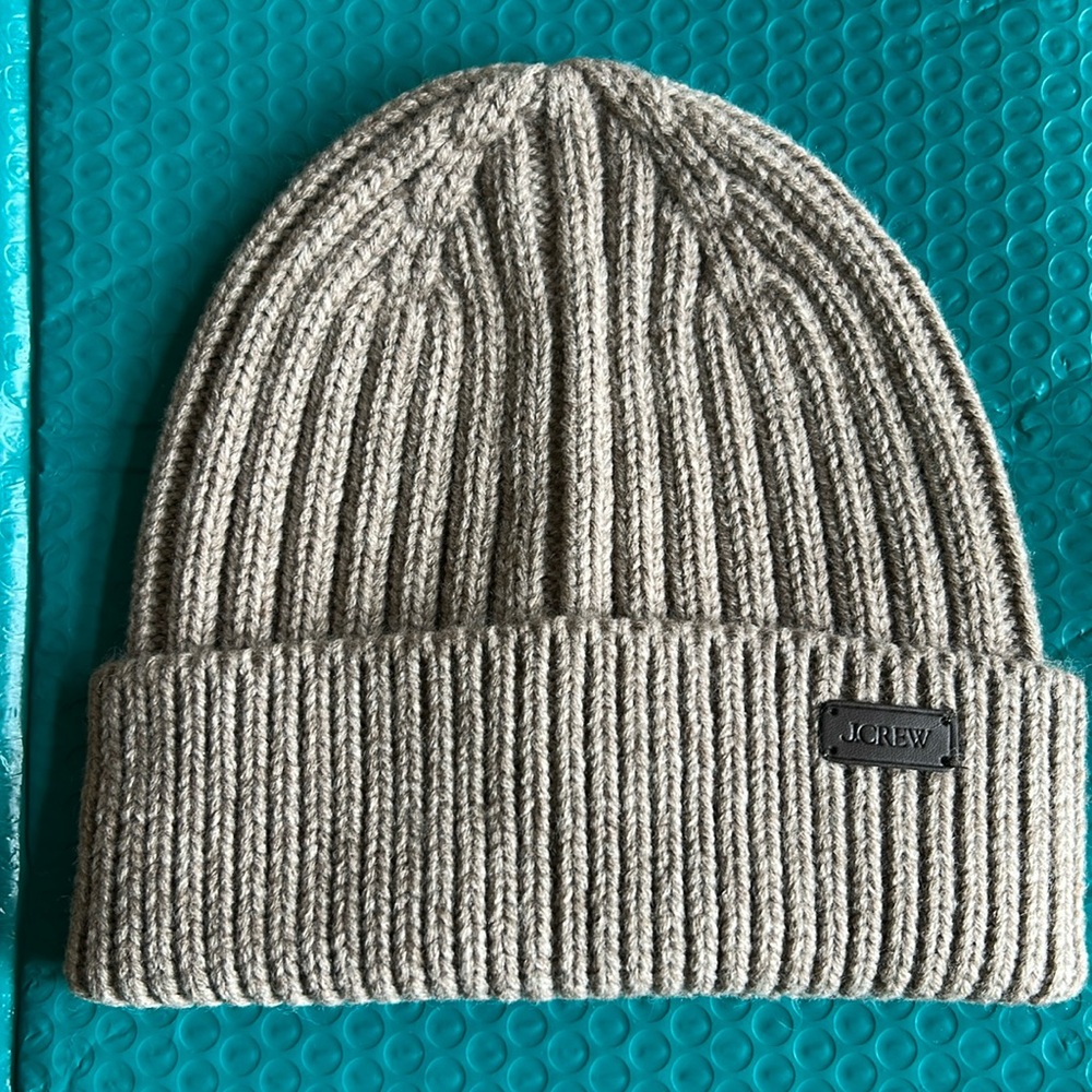 J Crew Winter Hat in Mushroom